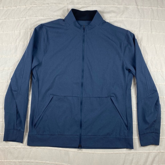 lululemon athletica Other - Lululemon Airing Easy Jacket Men's Size XL Mach Blue Full Zip Athleisure Ripstop